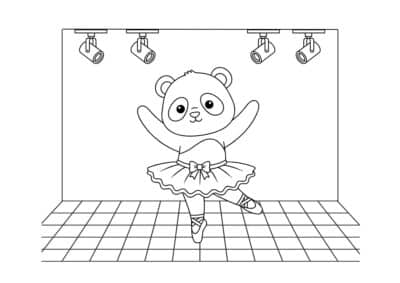 tegning af balletdanser 22