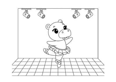 tegning af balletdanser 23