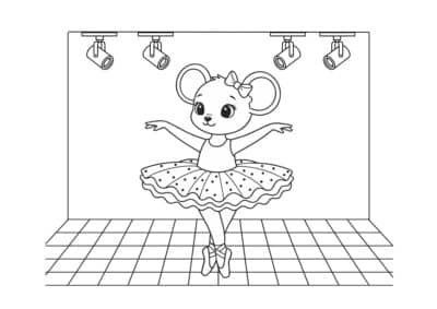 tegning af balletdanser 26