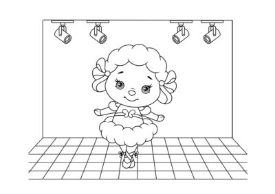 tegning af balletdanser 28