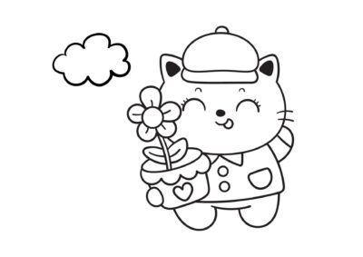 tegning af hello kitty 10