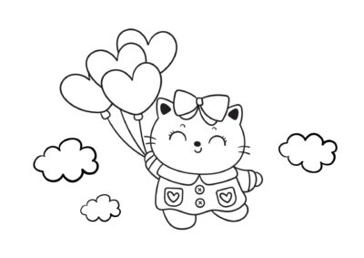 tegning af hello kitty 3