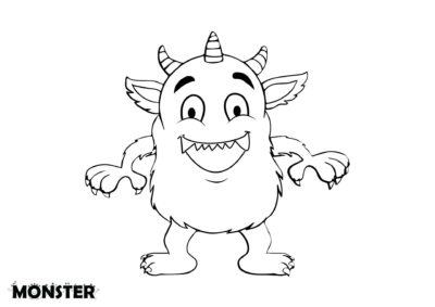 tegning af monster 16