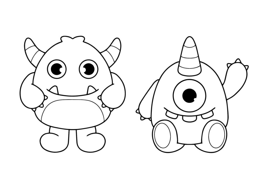tegning af monster 24