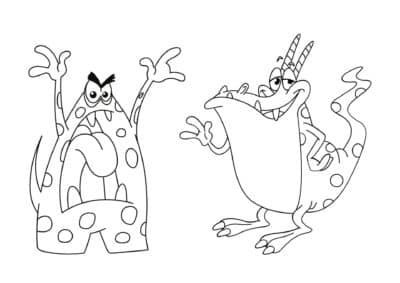 tegning af monster 29