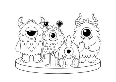 tegning af monster 31