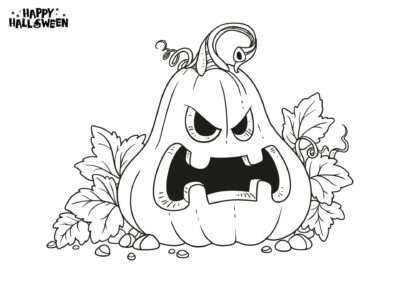 tegning halloween graeskar 1