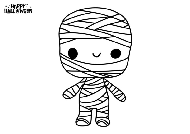 tegning-halloween-mumie-2
