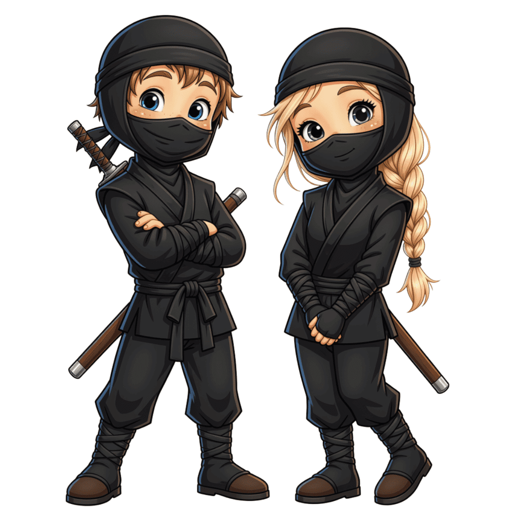 storm-og-sigga-illustration-ninja storm og sigga illustration ninja