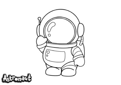 tegning af astronaut 26