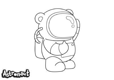 tegning af astronaut 28