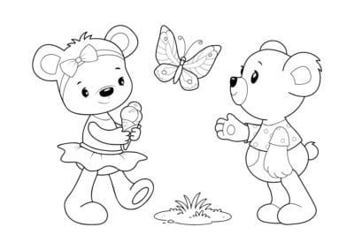 tegning af bamse 43
