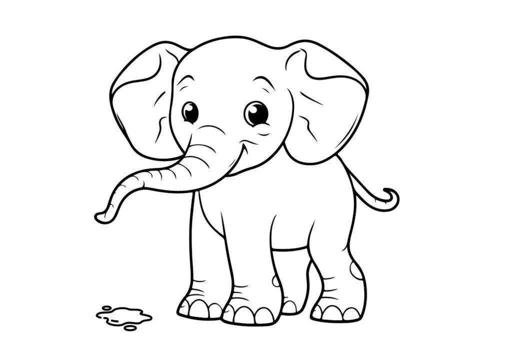 tegning af elefant 10