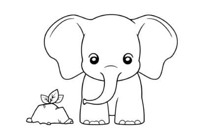 Tegninger Af Elefanter Print Farvel g Tegning Af Elefant