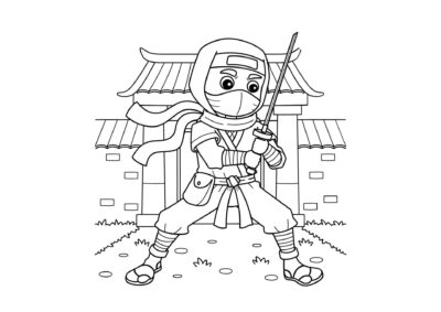 tegning af ninja 1