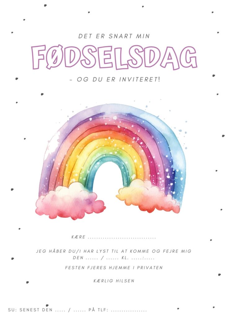 invitation foedselsdag 10