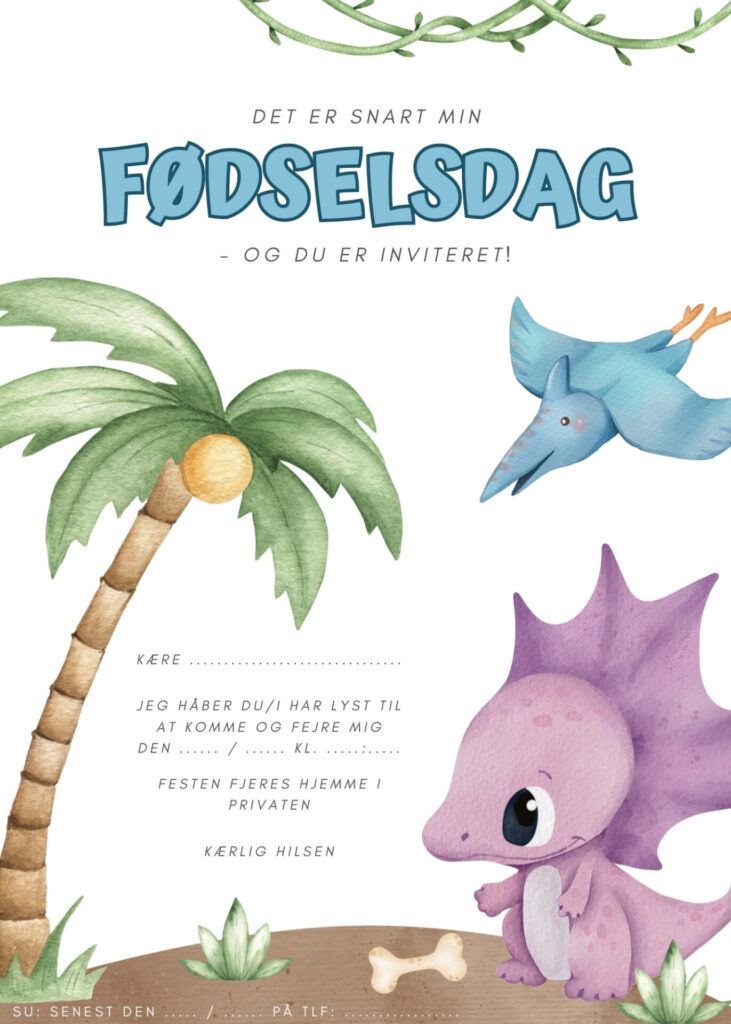 invitation foedselsdag 11