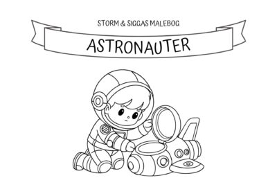 Print malebog 9 malebog astronauter