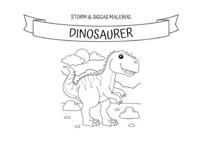 Print malebog 12 malebog dinosaurer