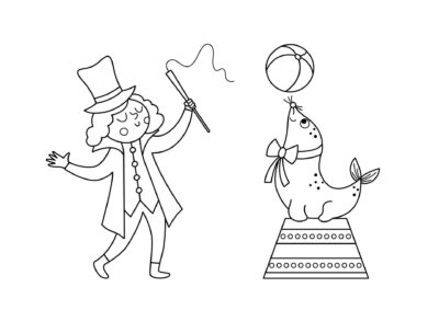 Tegninger fra cirkus 36 tegninger af cirkus 40