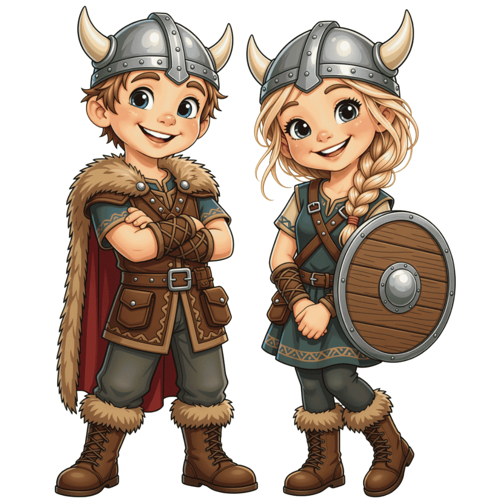 storm-og-sigga-illustration-vikinger storm og sigga illustration vikinger