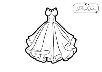 tegning af kjole 7