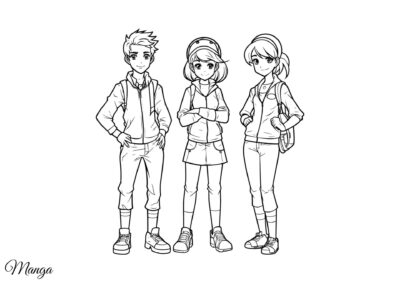 Manga tegninger 17 Manga tegning 19