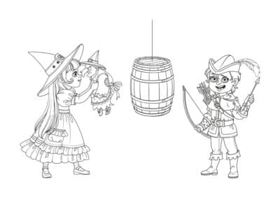 tegning fastelavn 66