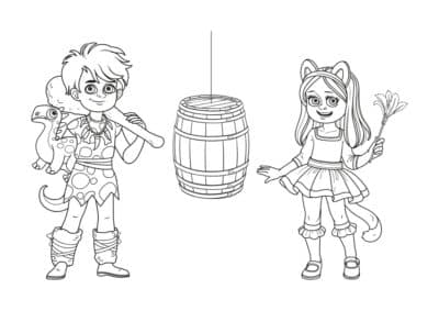 tegning fastelavn 67