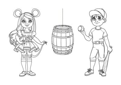 tegning fastelavn 68