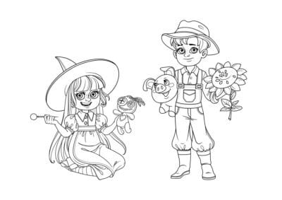 tegning fastelavn 70