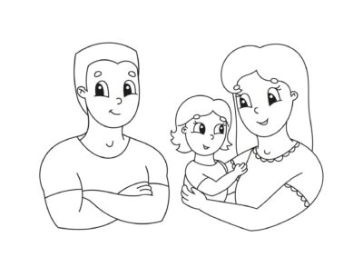 tegninger af mennesker 36 tegning af familie 2