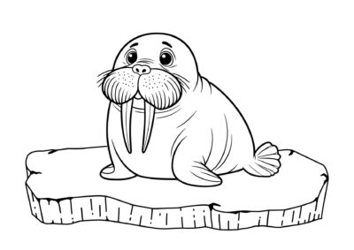tegning af hvalros 5