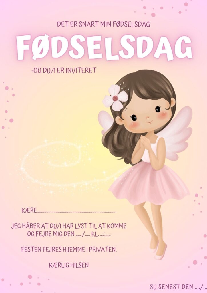Invitationer 27 invitation foedselsdag fe 1