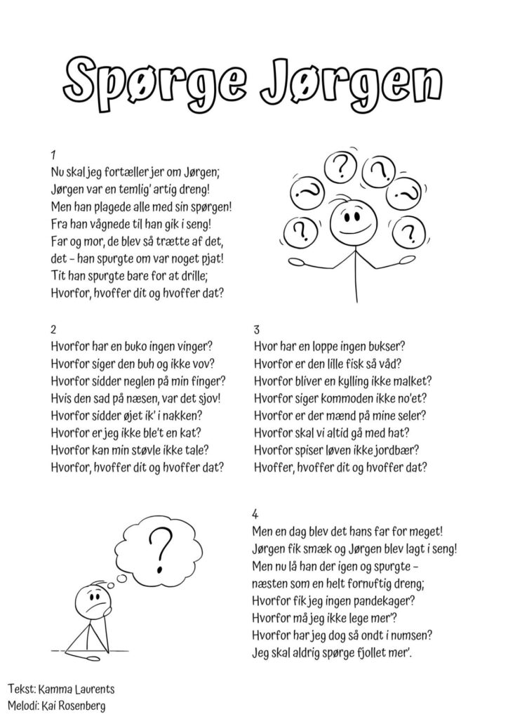sangtekst spoerge joergen
