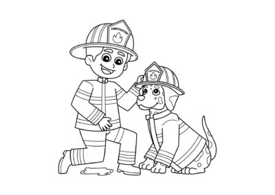 tegning af brandhund 2