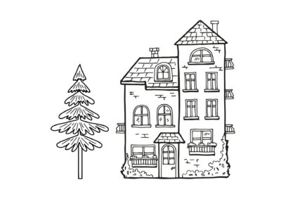 Tegninger af huse 27 tegning af hus 19