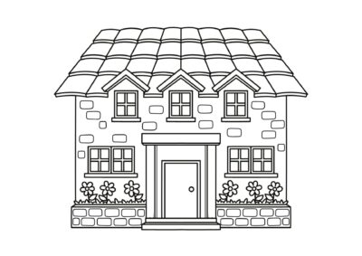 Tegninger af huse 36 tegning af hus 6