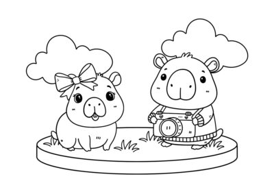 tegning af capybara 15