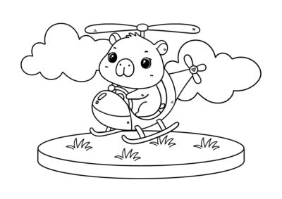 tegning af capybara 17