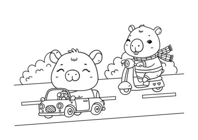 tegning af capybara 18