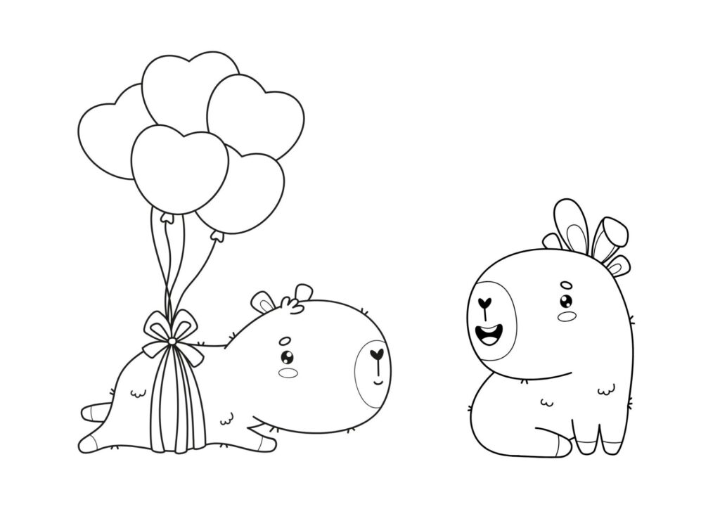 tegning-af-capybara-2 tegning af capybara 2