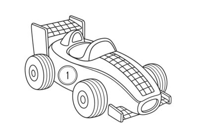 tegning af racerbil 3