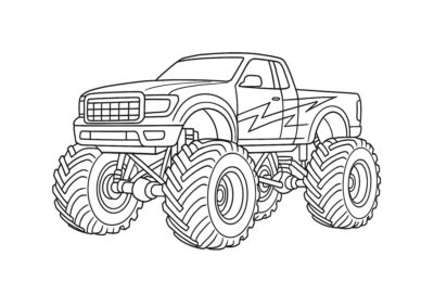 tegning monstertruck 7