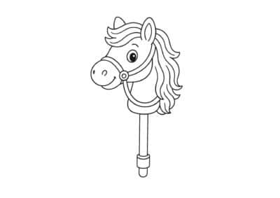 tegning af kaephest 1