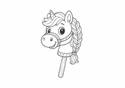 tegning af kaephest 10