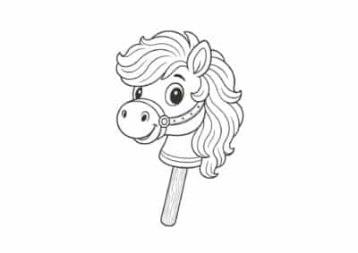 tegning af kaephest 11