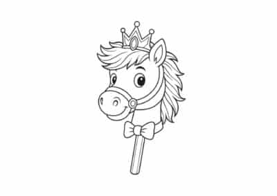 tegning af kaephest 15