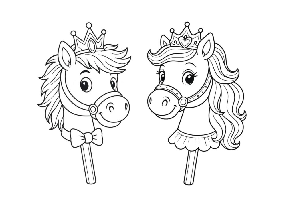 tegning af kaephest 16