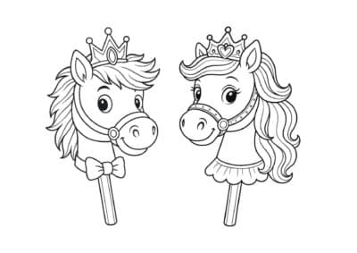 tegning af kaephest 16